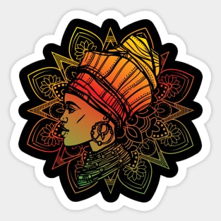 Nubian Queen Black Girl Magic Gift Sticker